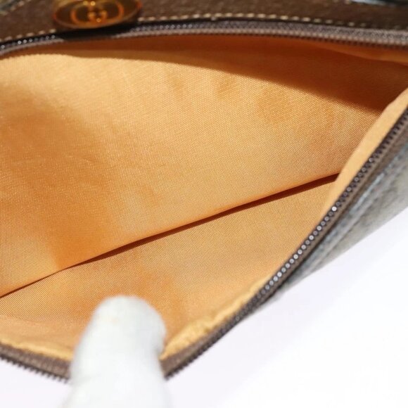 GUCCI GG Supreme Web Sherry Line Bag PVC Beige Gold 904 02 004 Auth 137440 - Picture 13 of 16